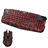 LED Gaming Wire 2.4G keyboard And Mouse Set to Computer Multimedia Gamer