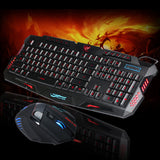 LED Gaming Wire 2.4G keyboard And 5500DPI Mouse Set to Computer Multimedia Gamer