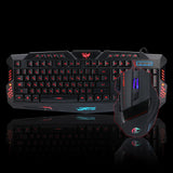 LED Gaming Wire 2.4G keyboard And 5500DPI Mouse Set to Computer Multimedia Gamer