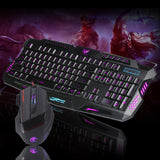 LED Gaming Wire 2.4G keyboard And 5500DPI Mouse Set to Computer Multimedia Gamer