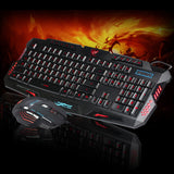 LED Gaming Wired 2.4G keyboard And 5500DPI Mouse Set to Computer Multimedia Gamer