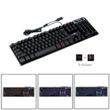 LED Gaming Wired 2.4G keyboard And 3200DPI Mouse Set to Computer Multimedia Gamer