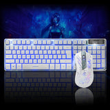 LED Gaming Wired 2.4G keyboard And 3200DPI Mouse Set to Computer Multimedia Gamer