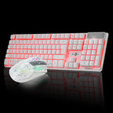 LED Gaming Wired 2.4G keyboard And 3200DPI Mouse Set to Computer Multimedia Gamer