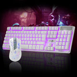 LED Gaming Wired 2.4G keyboard And 3200DPI Mouse Set to Computer Multimedia Gamer