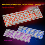 LED Gaming Wired 2.4G keyboard And 3200DPI Mouse Set to Computer Multimedia Gamer