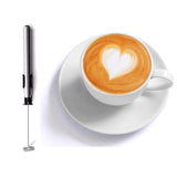 Shipping from USAElectric Stainless Steel Milk Frother  Wand Slim Handheld Milk Frother Coffee Latte & Cappuccino with Stand