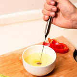 Shipping from USAElectric Stainless Steel Milk Frother  Wand Slim Handheld Milk Frother Coffee Latte & Cappuccino with Stand