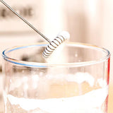 Shipping from USAElectric Stainless Steel Milk Frother  Wand Slim Handheld Milk Frother Coffee Latte & Cappuccino with Stand