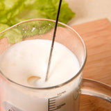 Shipping from USAElectric Stainless Steel Milk Frother  Wand Slim Handheld Milk Frother Coffee Latte & Cappuccino with Stand