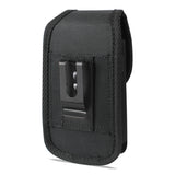 REIKO VERTICAL RUGGED POUCH XXXL SIZE WITH BUCKLE CLIP IN BLACK (6.38x3.53x0.62 INCHES)