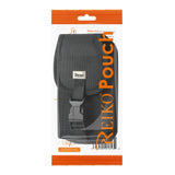 REIKO VERTICAL RUGGED POUCH XXXL SIZE WITH BUCKLE CLIP IN BLACK (6.38x3.53x0.62 INCHES)