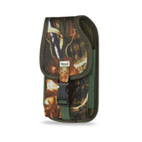 VERTICAL RUGGED POUCH SAMSUNG S4/ I9300 PLUS IN CAMOUFLAGE WITH VELCR BUCKLE CLIP (5.78X3.15X0.71 INCHES)