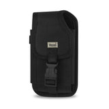 VERTICAL RUGGED POUCH PH01B MOTOROLA DROID X MB810 IN BLACK CELL PHONE WITH COVER (5.2X0.9X2.9 INCHES PLUS)