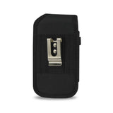 VERTICAL RUGGED POUCH PH01B MOTOROLA DROID X MB810 IN BLACK CELL PHONE WITH COVER (5.2X0.9X2.9 INCHES PLUS)