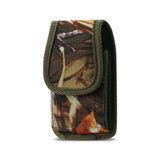 REIKO VERTICAL RUGGED MEDIAN SIZE POUCH WITH BUCKLE CLIP IN CAMOUFLAGE (3.5X2.05X1.1 INCHES)