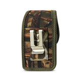 REIKO VERTICAL RUGGED MEDIAN SIZE POUCH WITH BUCKLE CLIP IN CAMOUFLAGE (3.5X2.05X1.1 INCHES)