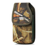 REIKO VERTICAL RUGGED POUCH SAMSUNG GALAXY S6/ S8 WITH BUCKLE CLIP IN CAMOUFLAGE (6.05X3.18X0.67 INCHESES PLUS)
