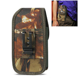 REIKO VERTICAL RUGGED POUCH IPHONE 6 PLUS/ 6S PLUS/ 7 PLUS/ SAMSUNG S8 EDGE WITH BUCKLE CLIP IN CAMOUFLAGE (6.62X3.46X0.68 INCHES PLUS)