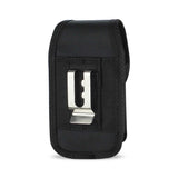 VERTICAL RUGGED POUCH HTC HD2 T8585 IN BLACK CELL PHONE WITH COVER (4.92X2.76X0.67 INCHES PLUS)