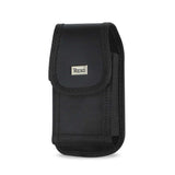 VERTICAL RUGGED POUCH IPHONE 4 IN BLACK CELL PHONE WITH COVER (4.84X2.36X0.87 INCHES PLUS)