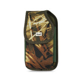 REIKO VERTICAL RUGGED MEDIAN SIZE POUCH WITH METAL BELT CLIP IN CAMOUFLAGE (3.5X2.05X1.1 INCHES)