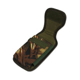 REIKO VERTICAL RUGGED MEDIAN SIZE POUCH WITH METAL BELT CLIP IN CAMOUFLAGE (3.5X2.05X1.1 INCHES)