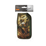 REIKO VERTICAL RUGGED MEDIAN SIZE POUCH WITH METAL BELT CLIP IN CAMOUFLAGE (3.5X2.05X1.1 INCHES)