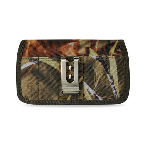 REIKO HORIZONTAL RUGGED POUCH SAMSUNG S5 IN CAMOUFLAGE WITH BELT CLIP AND VELCRO (5.99X3.25X0.72 INCHES PLUS)