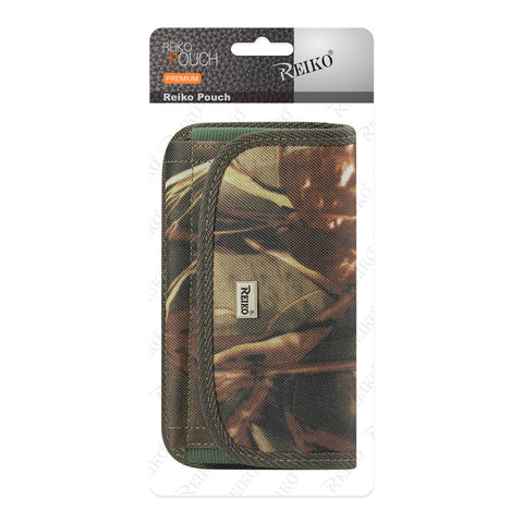 REIKO HORIZONTAL RUGGED POUCH IPHONE 5/ 5S/ SE WITH VELCRO IN CAMOUFLAGE (5.27x2.71x0.7 INCHES PLUS)