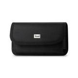 HORIZONTAL RUGGED POUCH IPHONE 6/ 6S IN BLACK WITH METAL BELT CLIP AND VELCRO (5.84X3.04X0.67 INCHES PLUS)