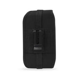 VERTICAL BUCKLE BELT CLIP RUGGED POUCH SAMSUNG GALAXY S5 IN BLACK (5.88X3.25X0.55 INCHES PLUS)