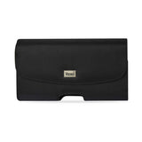HORIZONTAL RUGGED POUCH XXL SIZE-BLACK WITH BELT HOOPS AND MAGNETIC INNER SIZE: 5.12X2.91X0.94 INCH