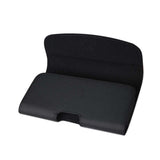 HORIZONTAL RUGGED POUCH SAMSUNG GALAXY S5 SLIM-BLACK WITH BELT HOOPS AND MAGNETIC INNER SIZE: 5.74X3X0.47INCHES