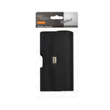 HORIZONTAL RUGGED POUCH SAMSUNG GALAXY S5 SLIM-BLACK WITH BELT HOOPS AND MAGNETIC INNER SIZE: 5.74X3X0.47INCHES