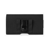 REIKO HORIZONTAL RUGGED POUCH WITH Z LID PATTERN IN BLACK (5.59X2.79X0.42 INCHES SLIM)