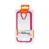 REIKO SAMSUNG GALAXY S4 FRAME CASE WITH CLEAR BACK COVER IN HOT PINK