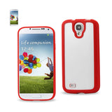 REIKO SAMSUNG GALAXY S4 FRAME CASE WITH CLEAR BACK COVER IN RED