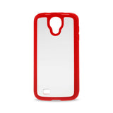 REIKO SAMSUNG GALAXY S4 FRAME CASE WITH CLEAR BACK COVER IN RED