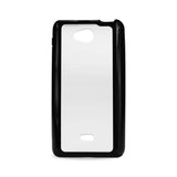 REIKO LG SPIRIT 4G FRAME BUMPER CLEAR BACK CASE IN BLACK