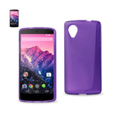 REIKO LG NEXUS 5 JELLY POLYMER GEL CASE IN PURPLE