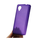 REIKO LG NEXUS 5 JELLY POLYMER GEL CASE IN PURPLE