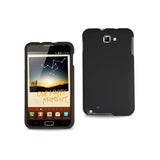 REIKO SAMSUNG GALAXY NOTE TWO PARTS RUBBERIZED SILICONE CASE IN BLACK