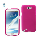 REIKO SAMSUNG GALAXY NOTE 2 TWO PARTS RUBBERIZED SILICONE CASE IN HOT PINK