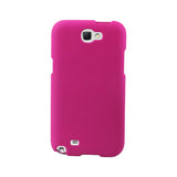 REIKO SAMSUNG GALAXY NOTE 2 TWO PARTS RUBBERIZED SILICONE CASE IN HOT PINK