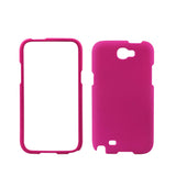 REIKO SAMSUNG GALAXY NOTE 2 TWO PARTS RUBBERIZED SILICONE CASE IN HOT PINK