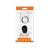 REIKO UNIVERSAL METAL RING GRIP HOLDER WITH HOOK IN SILVER