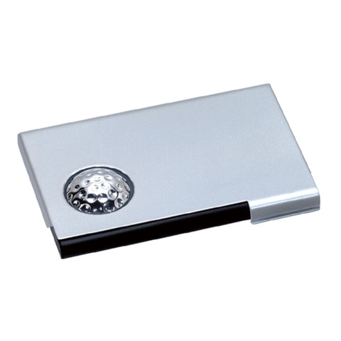 Wedge Aluminum Golf Ball Business Card Case