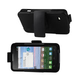 REIKO ALCATEL ONE TOUCH SONIC LTE 3-IN-1 HYBRID HEAVY DUTY HOLSTER COMBO CASE IN BLACK