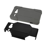 REIKO ALCATEL ONE TOUCH SONIC LTE 3-IN-1 HYBRID HEAVY DUTY HOLSTER COMBO CASE IN GRAY BLACK
